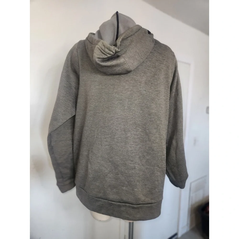 Nike Therma-FIT Hoodie XL Gray Heather Fleece Pullover Sweatshirt‎ 912875-071